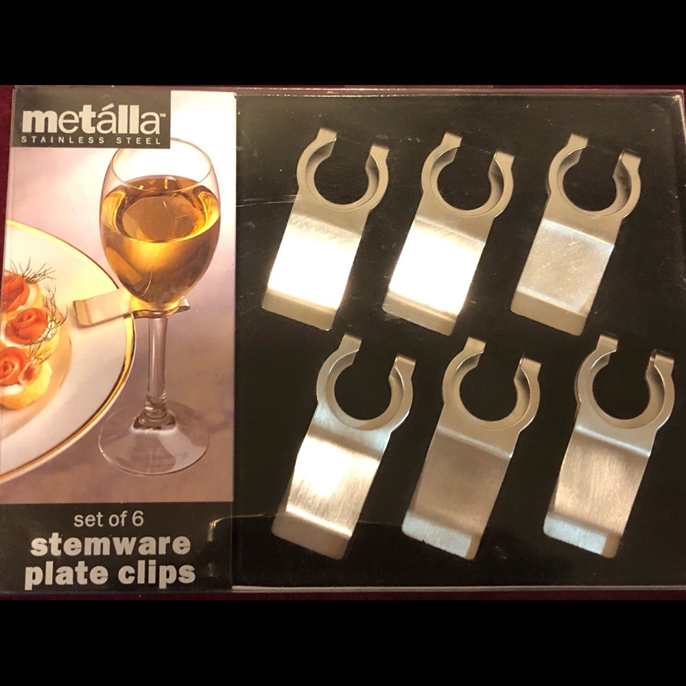 Stemware Plate clips 🍷 🍷